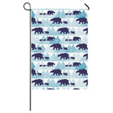 polar bear winter snow pattern House Flag Garden Flag