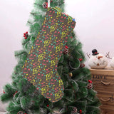 Music Notes Pattern Print Design 05 Christmas Stocking