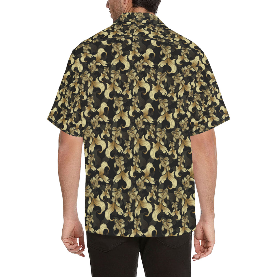 Goldfish Pattern Print Design 01 Men's All Over Print Hawaiian Shirt (Model T58)