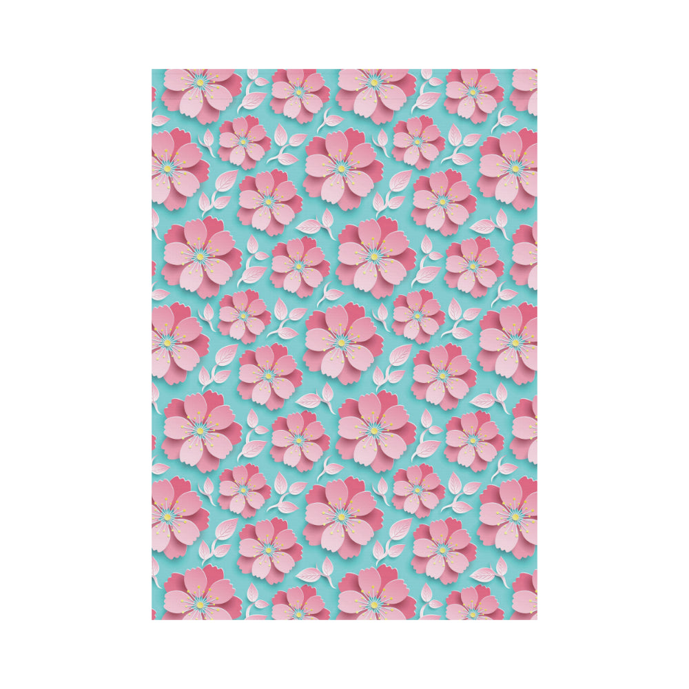 3D sakura cherry blossom pattern House Flag Garden Flag