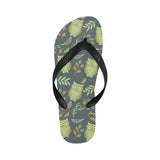 Cute owls leaves pattern Unisex Flip Flops