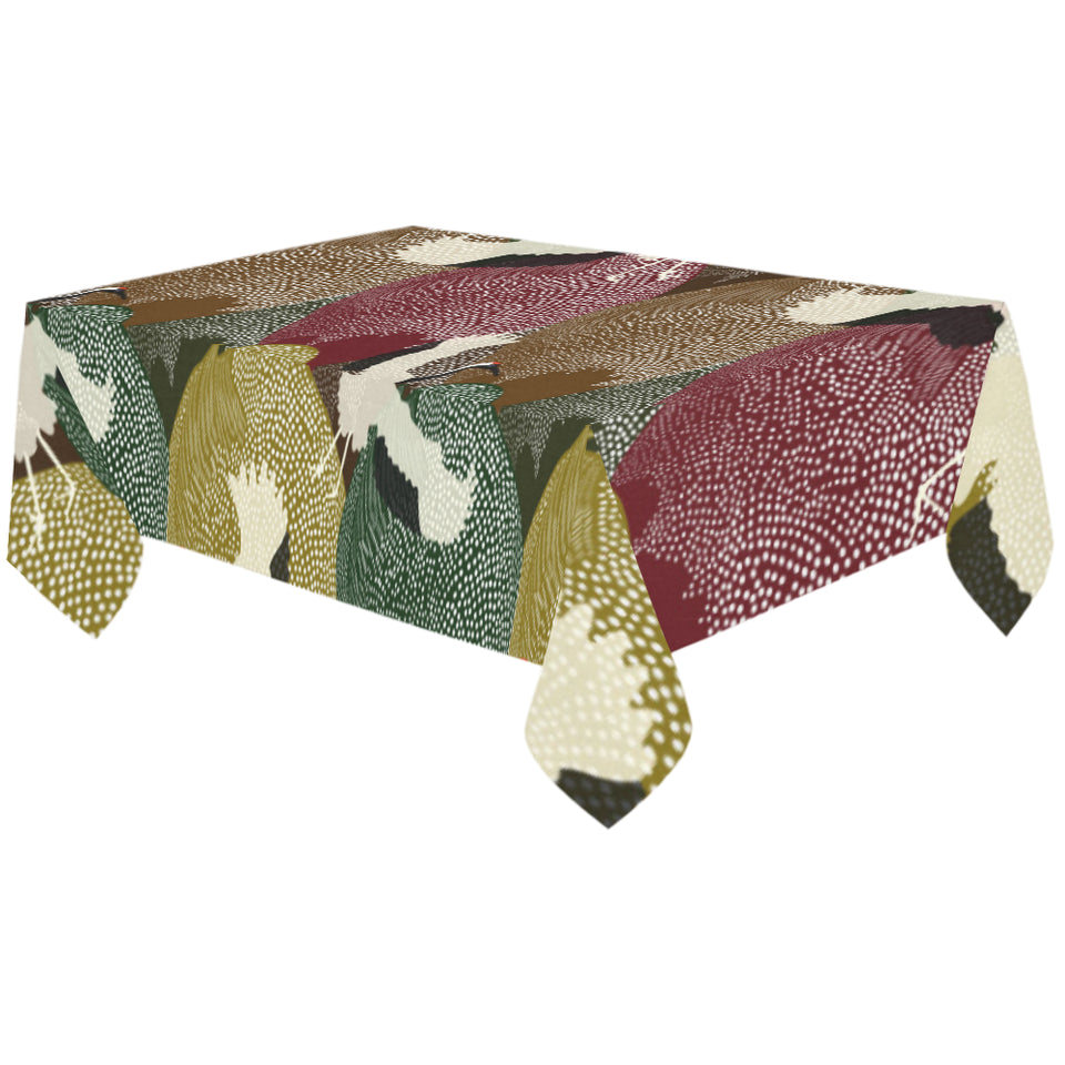 Japanese cranes flying forest dot pattern Tablecloth