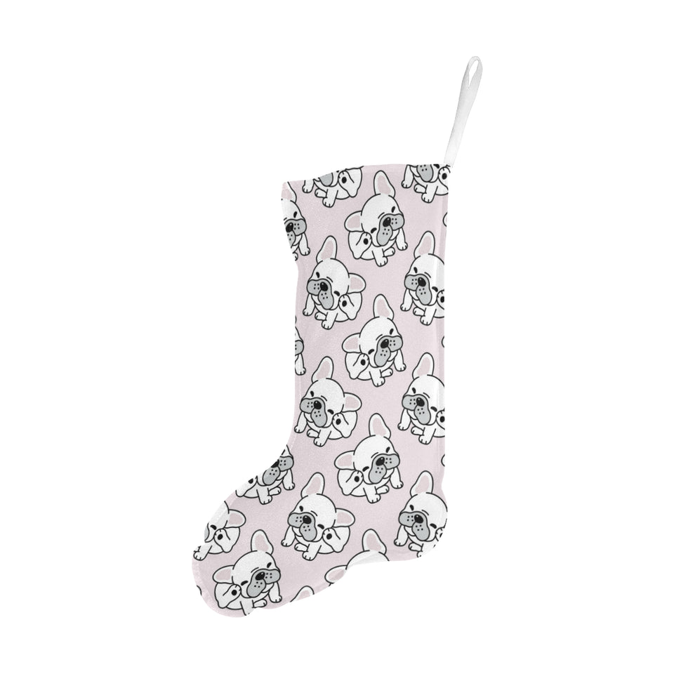 Cute french bulldog pattern Christmas Stocking