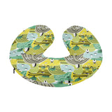 Hand drawn windmill pattern U-Shaped Travel Neck Pillow