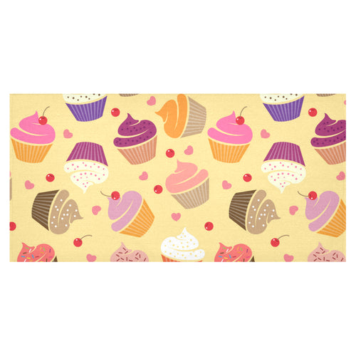 cake cupcake heart cherry pattern Tablecloth