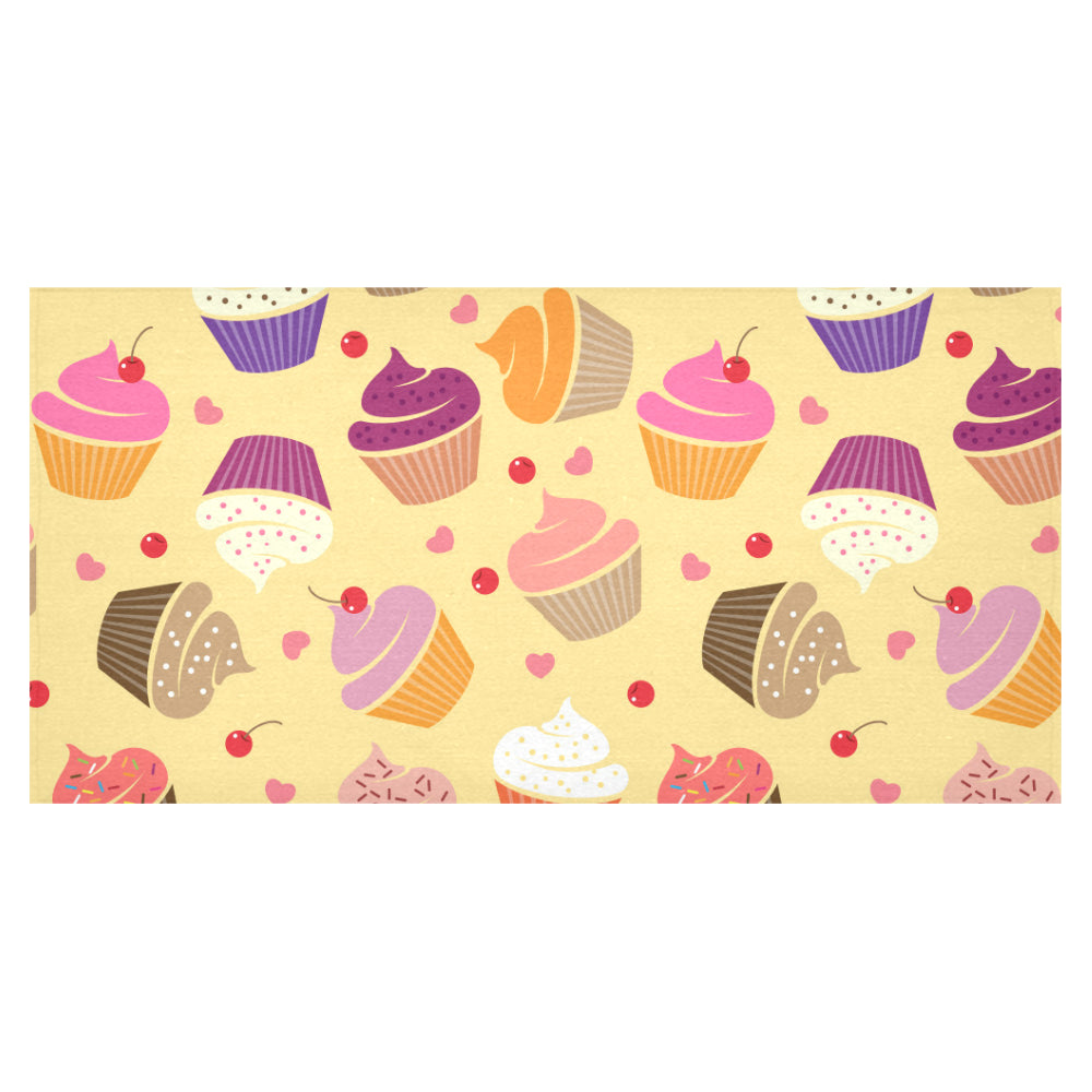cake cupcake heart cherry pattern Tablecloth