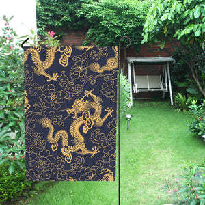 Gold dragon pattern House Flag Garden Flag