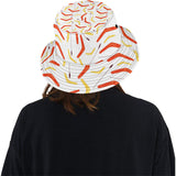 Waterclor boomerang Australian aboriginal ornament Unisex Bucket Hat