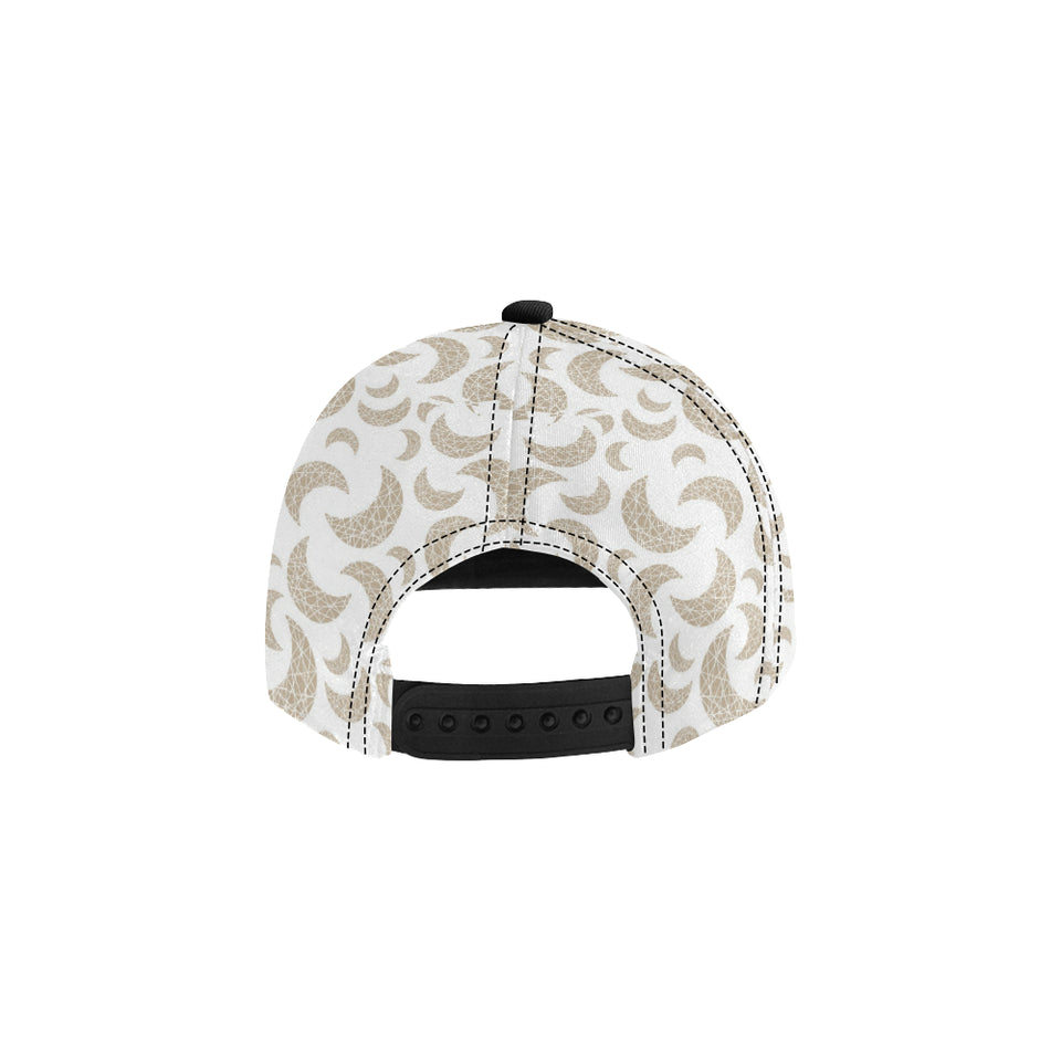 Cool gold moon abstract pattern All Over Print Snapback Cap