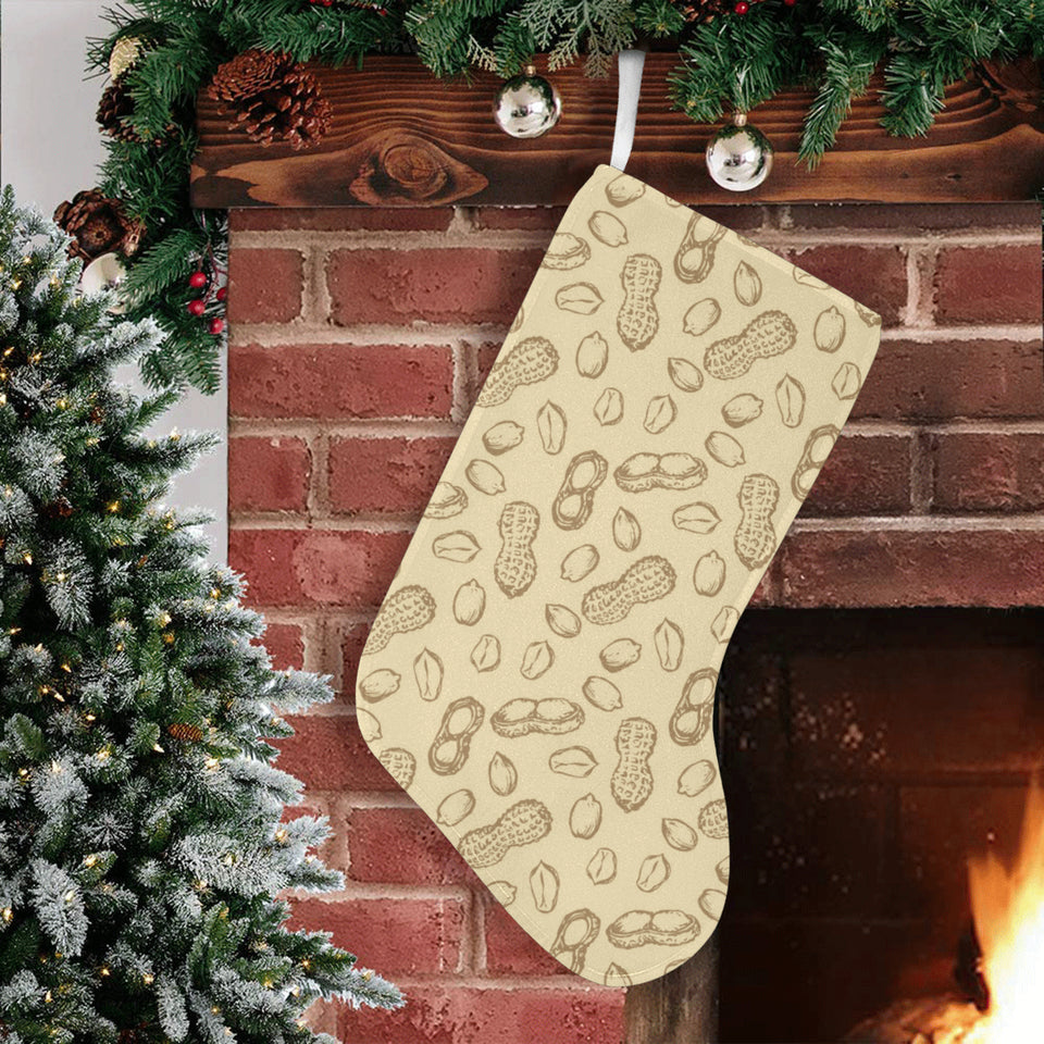 hand drawn peanuts pattern Christmas Stocking