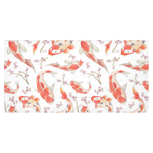 Watercolor fancy carp pattern Tablecloth