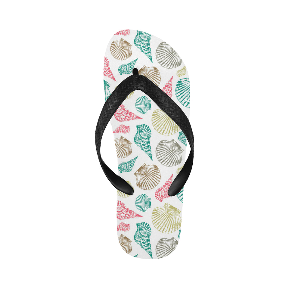 Colorful shell pattern Unisex Flip Flops