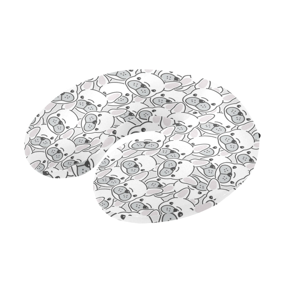 Cute french bulldog head pattern U-Shaped Travel Neck Pillow