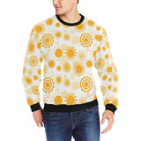 Sun design pattern Men's Crew Neck Sweatshirt