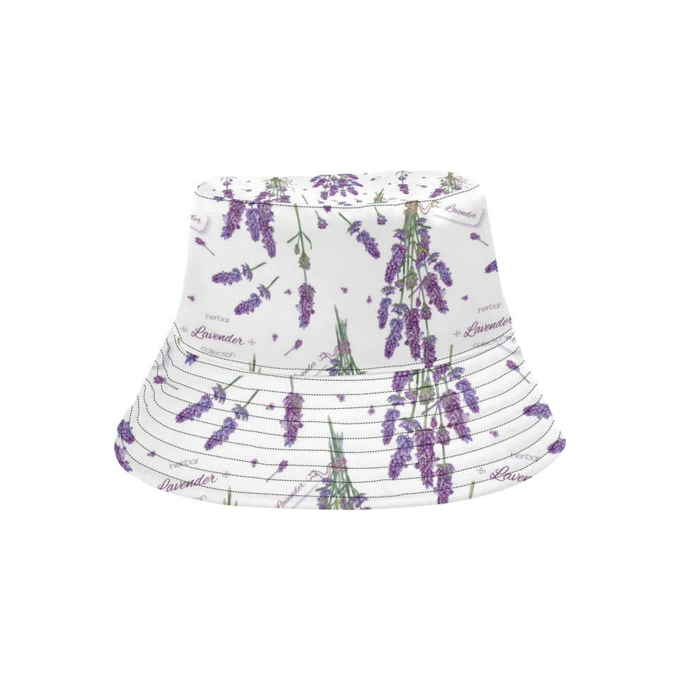 lavender flower design pattern Unisex Bucket Hat