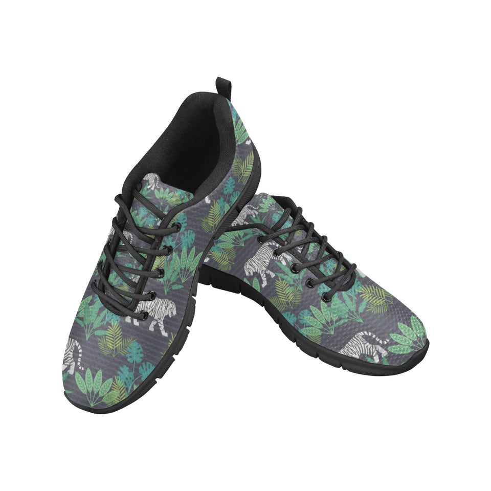 white bengal tigers tropical plant Men's Sneaker Shoes
