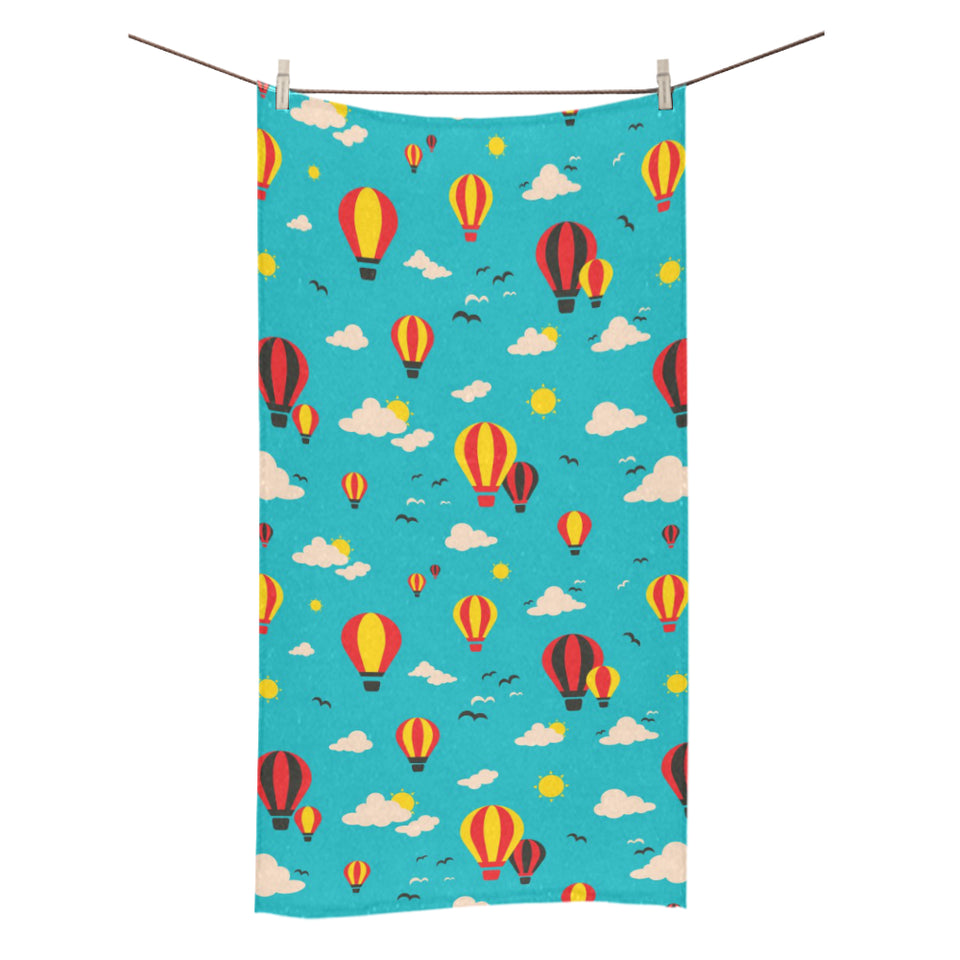 Hot Air Balloon Sky Pattern Bath Towel