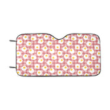 Fried Eggs Pattern Print Design 03 Car Sun Shade