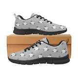 Bull Terrier Pattern Print Design 05 Men's Breathable Sneakers ( Model 055)