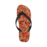 Fire flame pattern Unisex Flip Flops