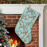 Monkey Palm tree background Christmas Stocking