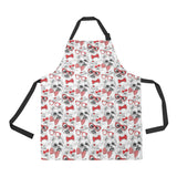 Yorkshire Terrier Pattern Print Design 04 All Over Print Adjustable Apron