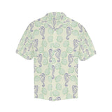 Seahorse shell pattern Men's All Over Print Hawaiian Shirt