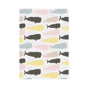 Whale dot pattern House Flag Garden Flag