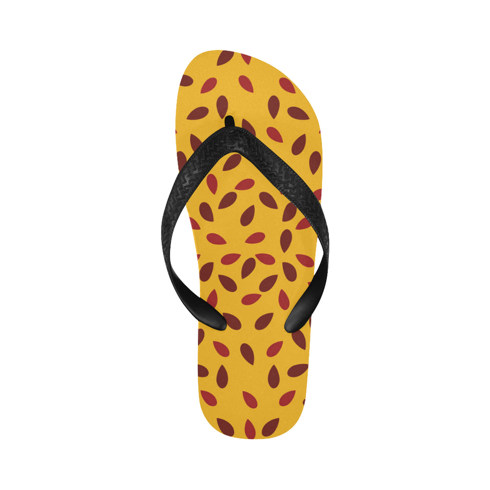 Passion fruit texture Unisex Flip Flops