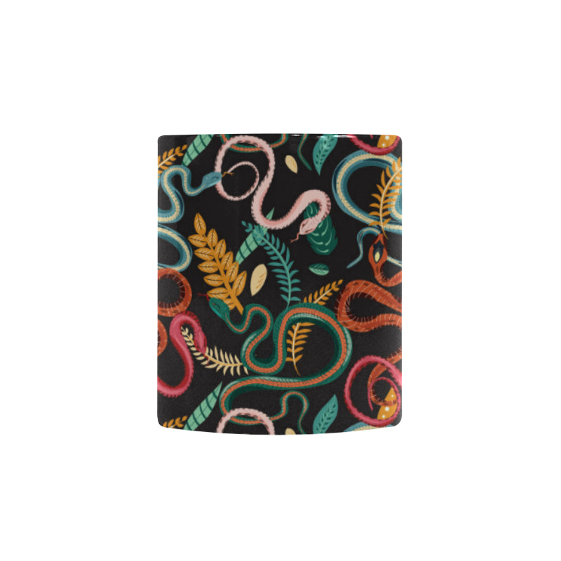 Colorful snake plant pattern Morphing Mug Heat Changing Mug