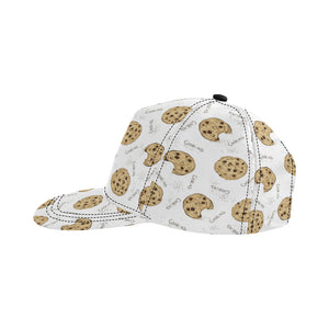 Sketch style cookie pattern All Over Print Snapback Cap