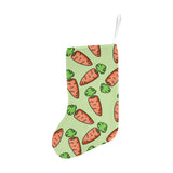 Carrot Pattern Print Design 05 Christmas Stocking