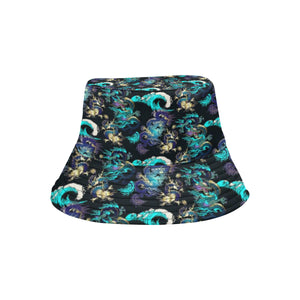 Dragon sea wave pattern Unisex Bucket Hat