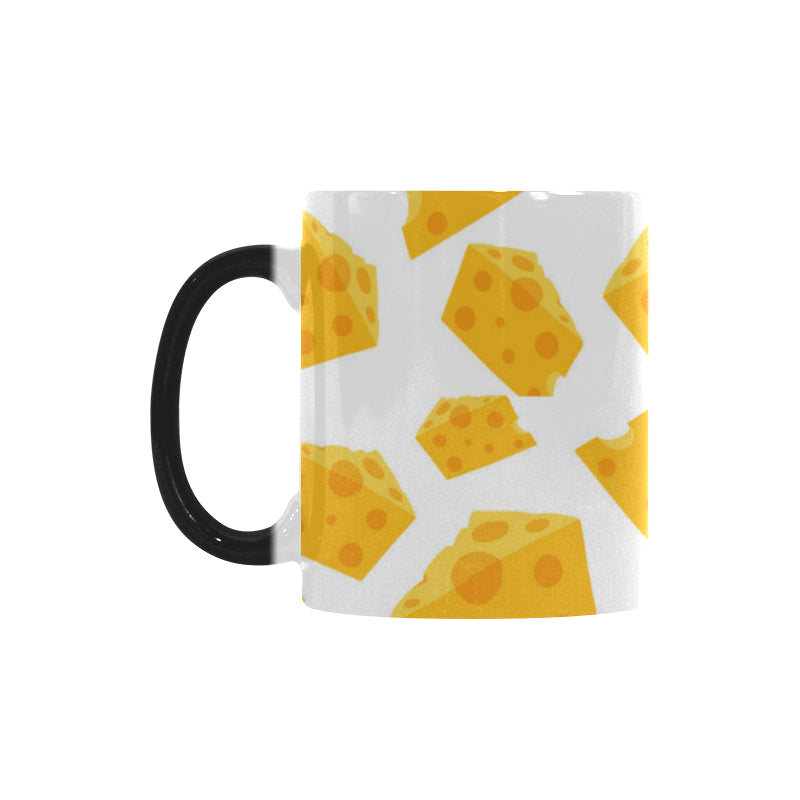 Cheese slice pattern Morphing Mug Heat Changing Mug