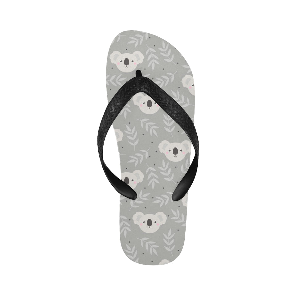 Cute koala leaves pattern Unisex Flip Flops