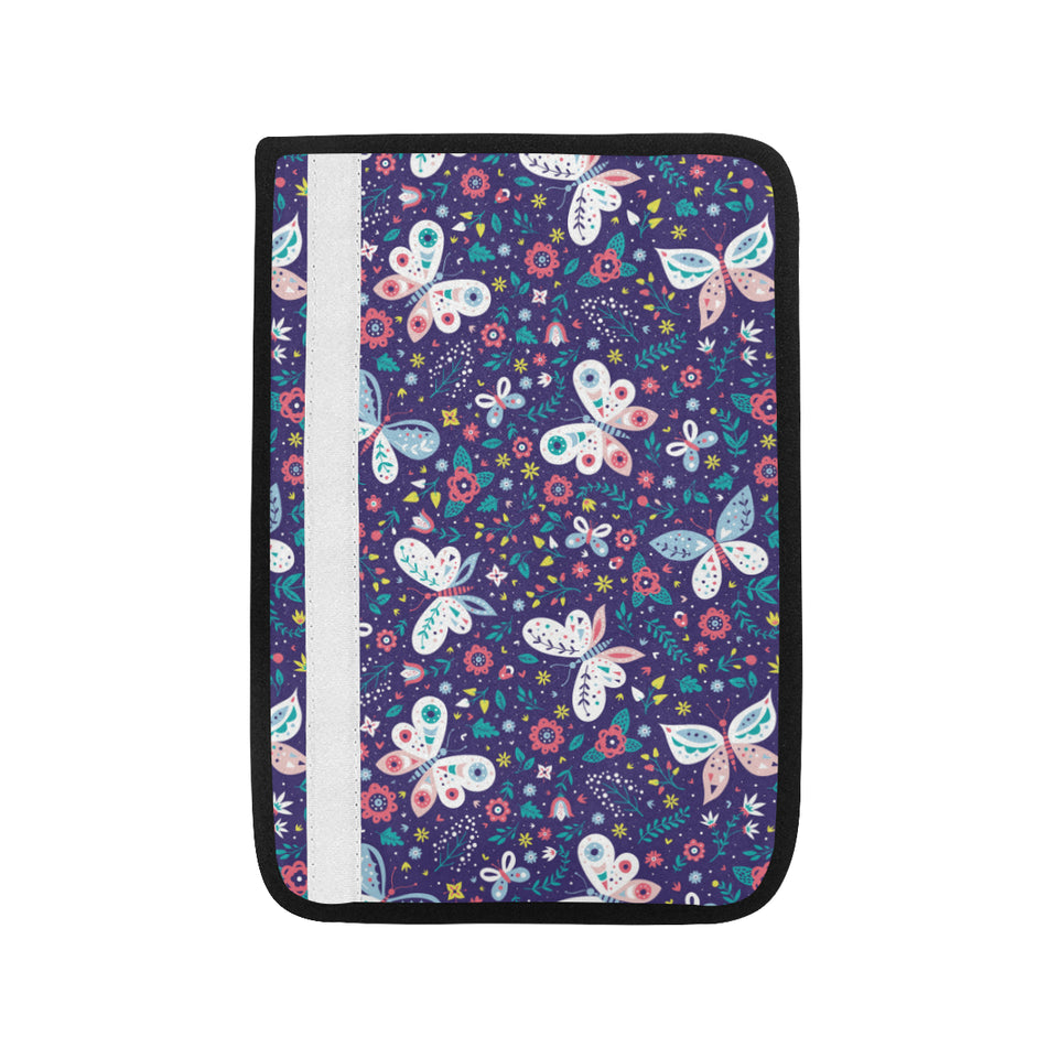 Colorful butterfly flower pattern.eps Car Seat Belt Cover