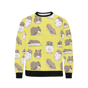 Cute Hamster pattern Men's Crew Neck Sweatshirt
