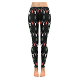 Deer Christmas new year pattern argyle Women's Legging Fulfilled In US