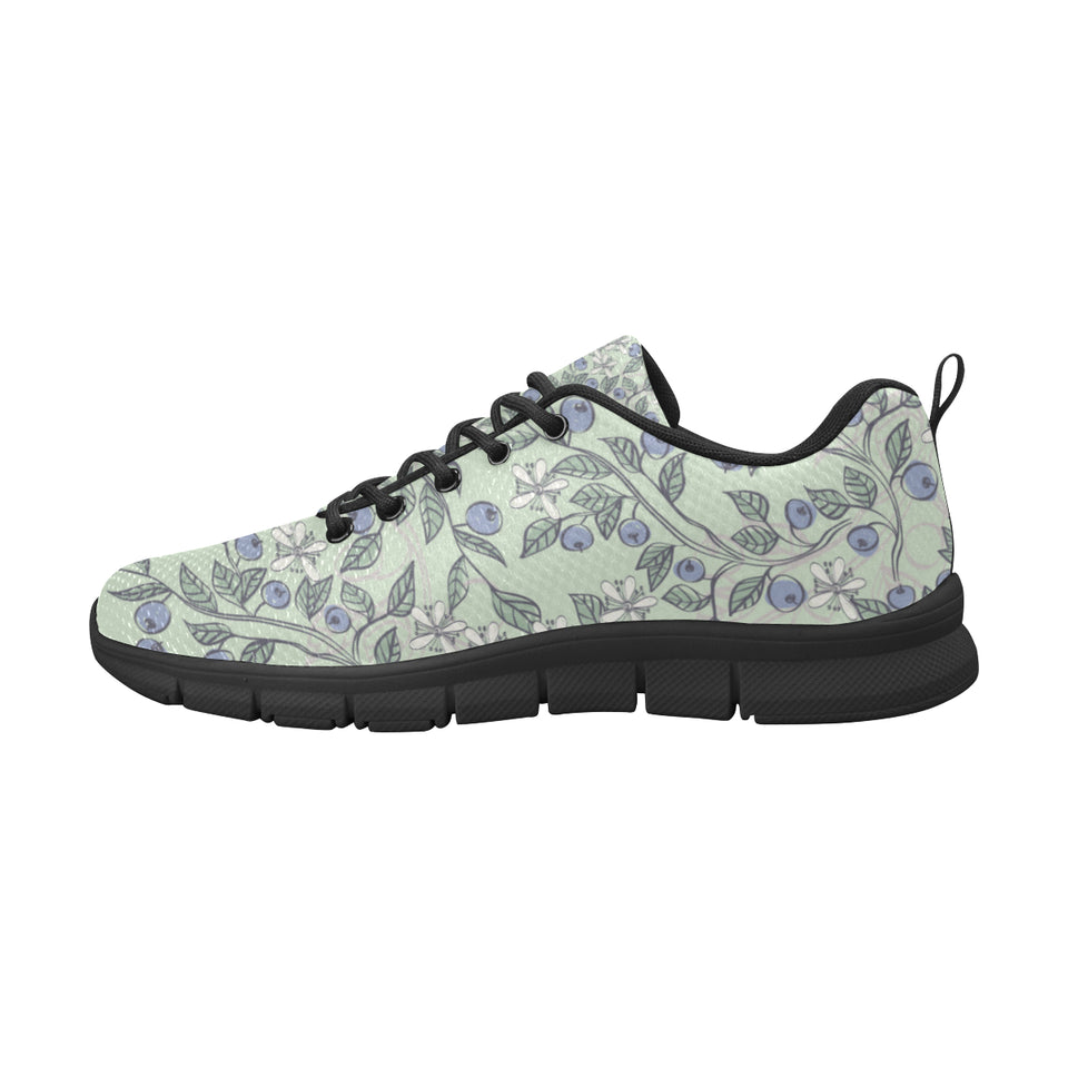 hand drawn blueberry pattern Men's Sneaker Shoes