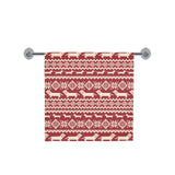 Dachshund Nordic pattern Bath Towel