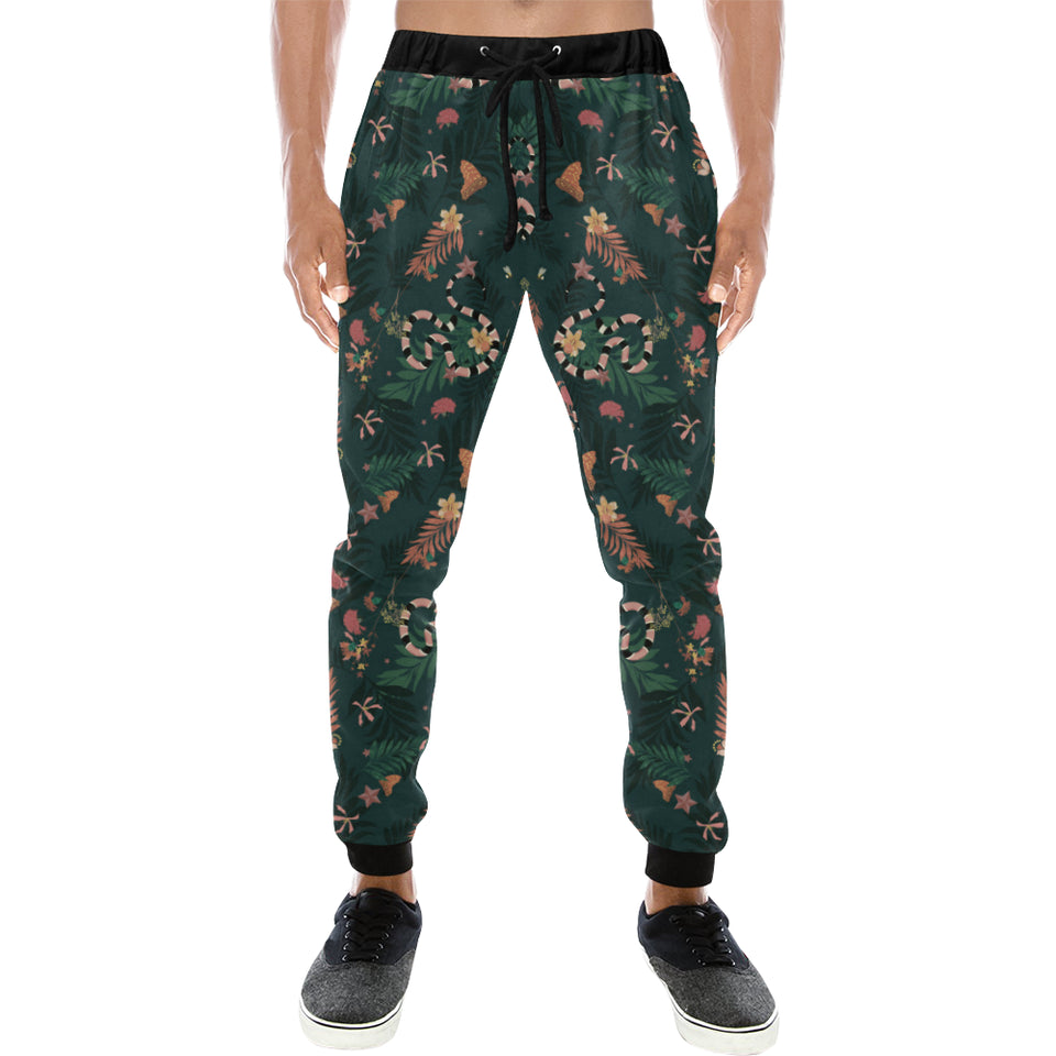 Snake forest pattern Unisex Casual Sweatpants