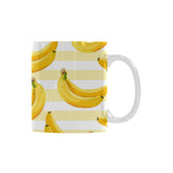 Banana pattern blackground Classical White Mug (Fulfilled In US)