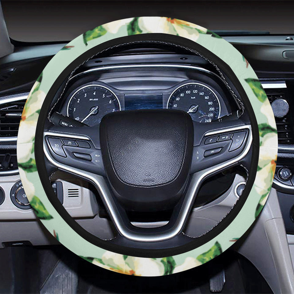 Hummingbird Pattern Print Design 01 Car Steering Wheel Cover
