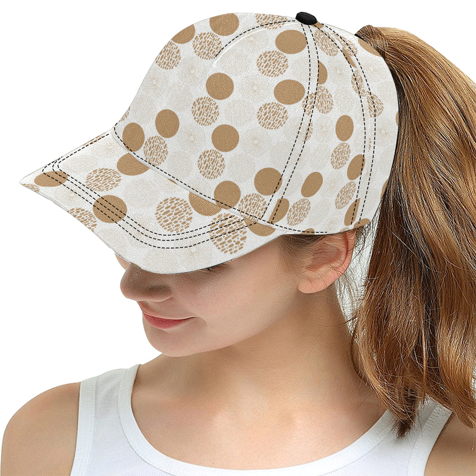 Gold Texture mushroom pattern All Over Print Snapback Cap