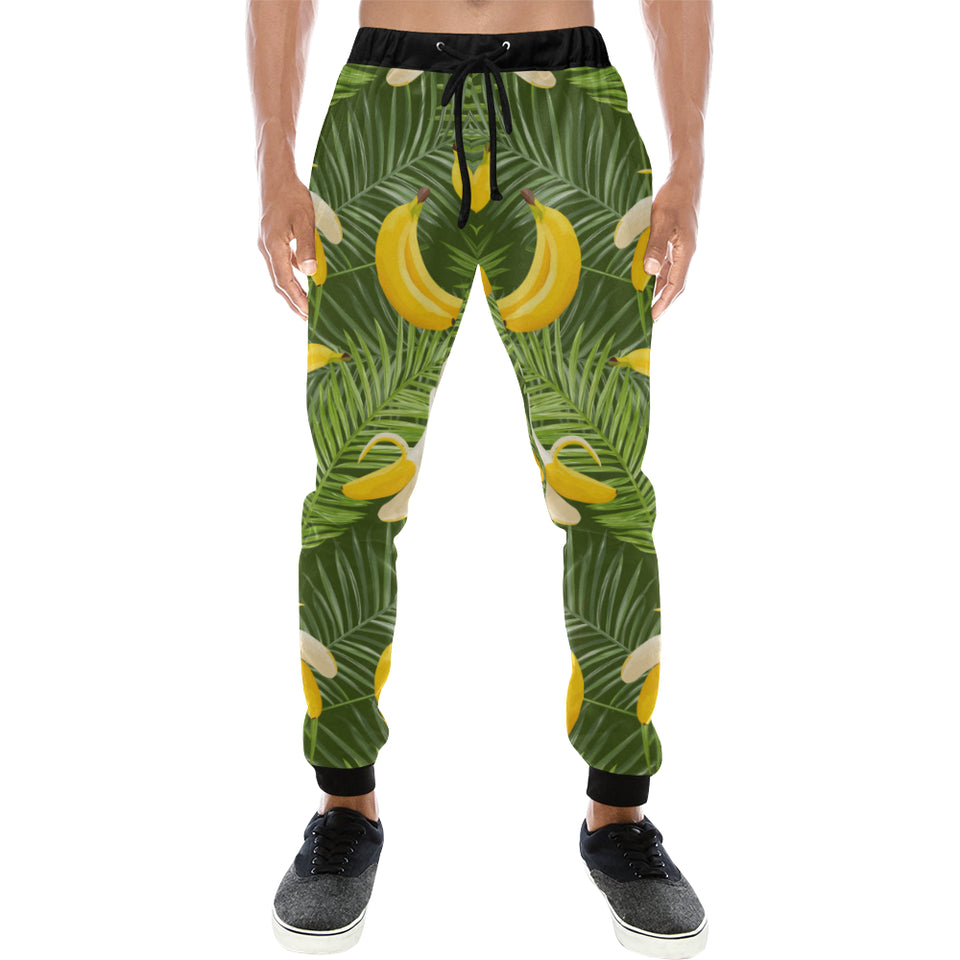 Banana Palm Leaves pattern Unisex Casual Sweatpants