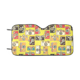 Camera Pattern Print Design 02 Car Sun Shade