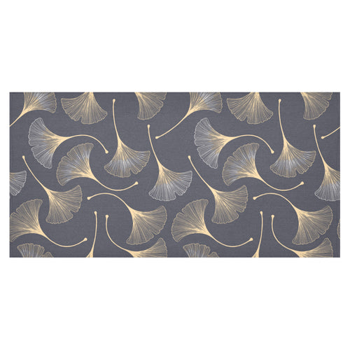 Gold ginkgo leaves Tablecloth