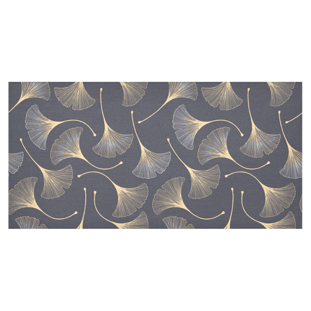 Gold ginkgo leaves Tablecloth