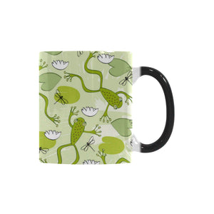 Cute frog dragonfly pattern Morphing Mug Heat Changing Mug