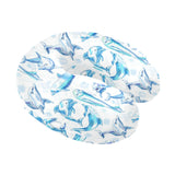 Watercolor dolphin pattern U-Shaped Travel Neck Pillow
